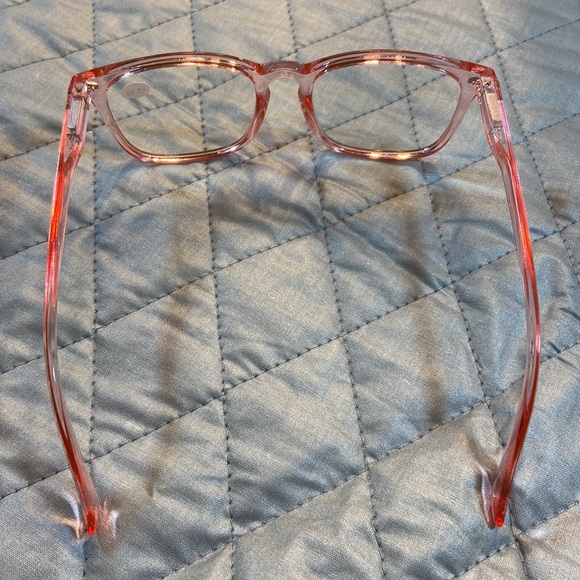 Blue Blocking +1.50 Reading Glasses. New.Flexible Temple. Clear Pink. - Picture 7 of 10